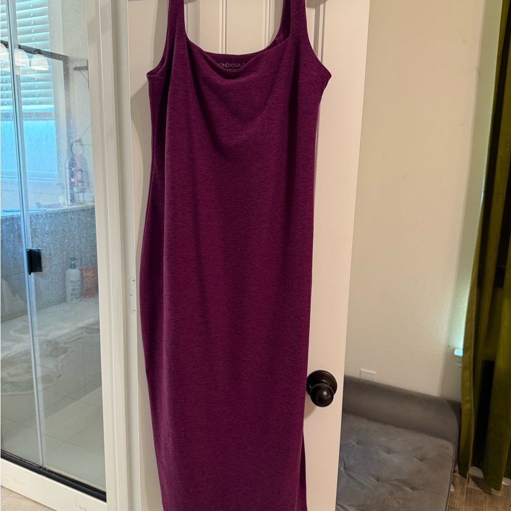 Beyond Yoga Space dye Icon Purple Midi Dress